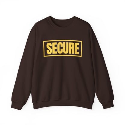 Secure Yellow Design Unisex Sweatshirt - Confidence You Can Feel & Faith You Can Wear
