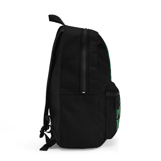 Green Girls 4 God Black Contrast Backpack – Inspirational Christian Girls School Backpack | Faith-Based Bookbag | Lightweight Travel & School Bag