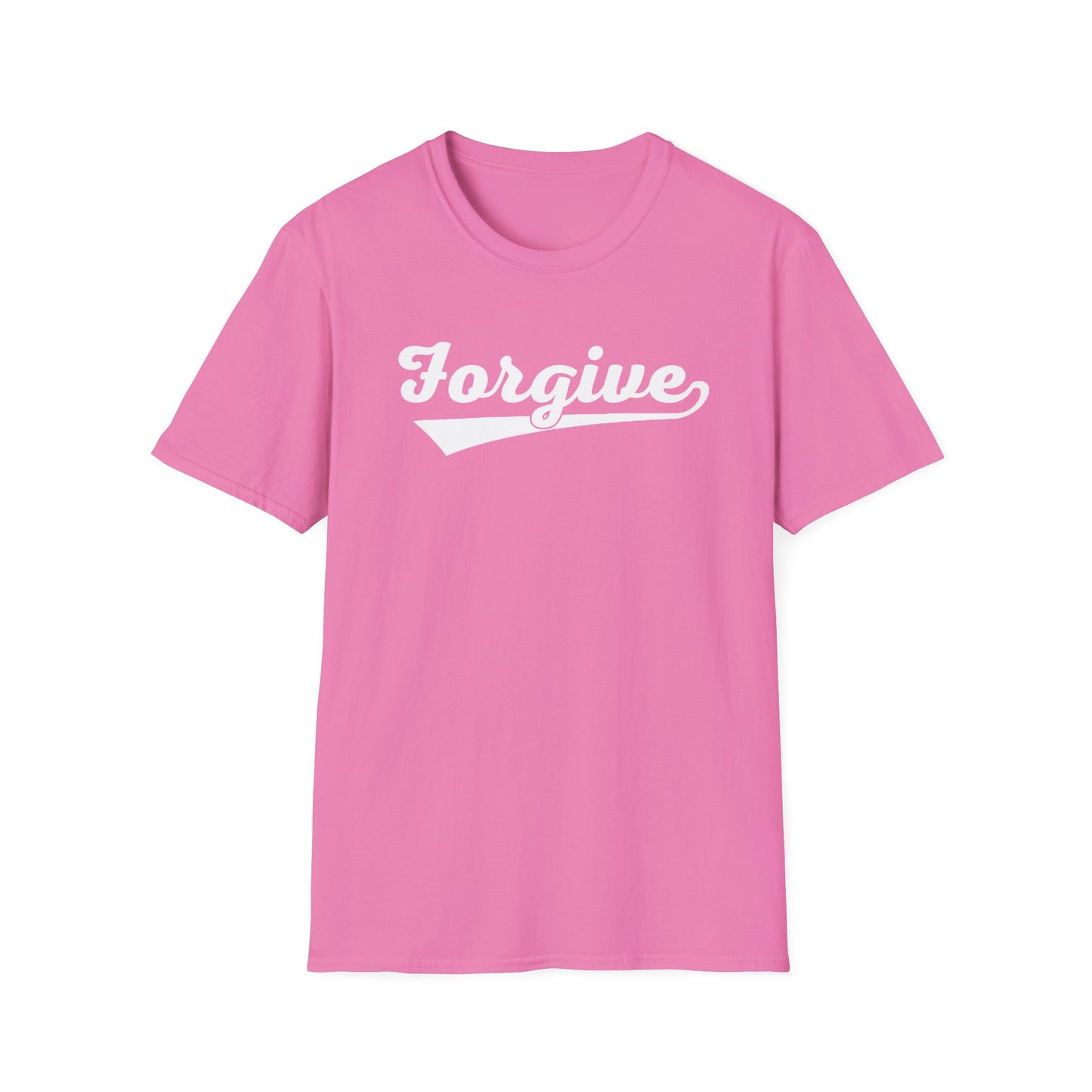 HomeRun Forgive Unisex T-Shirt | Baseball Script Tee | Inspirational Graphic Shirt | Positive Message Apparel | Motivational Unisex Shirt