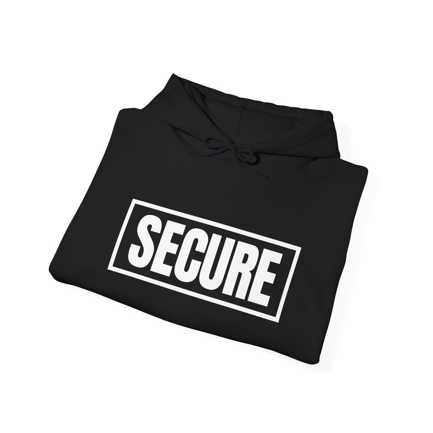 Secure White Design Unisex Hoodie - Confidence You Can Feel & Faith You Can Wear