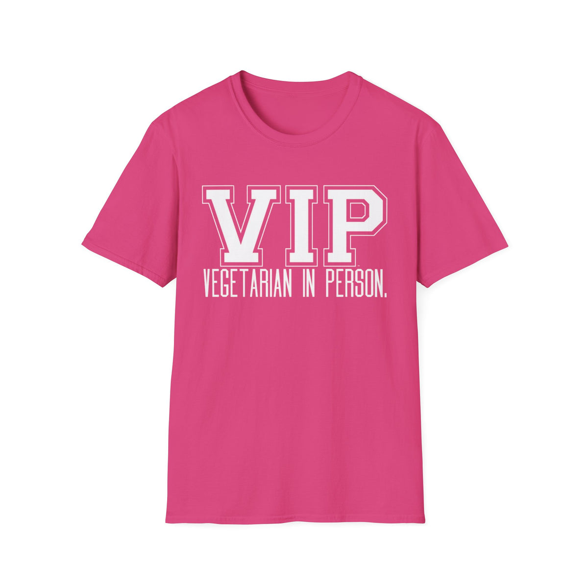 VIP Vegetarian Unisex T-shirt, Vegetarian In Person Statement Conversation Starter Tee