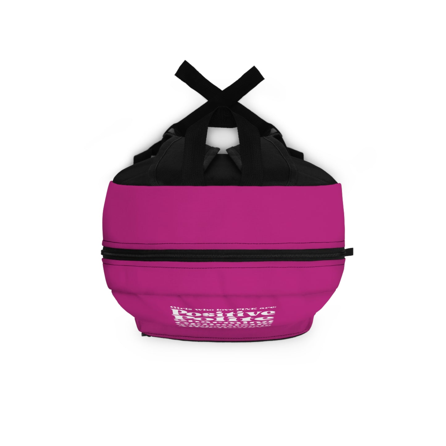 Pink Girl 4 Life Backpack – Inspirational Girls School Backpack | Girl Power Bookbag | Lightweight Travel & School Bag