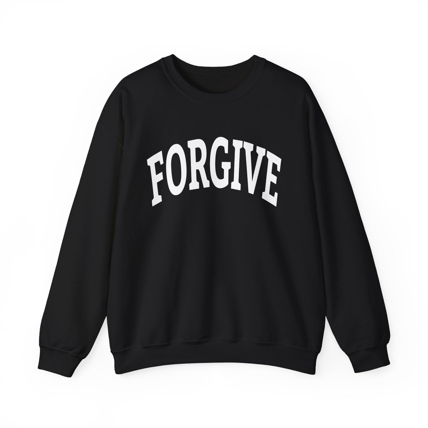 FREELY FORGIVE Collegiate Style Sweathirt | Faith-Based Sweatshirt | Christian Streetwear | Inspirational Gift