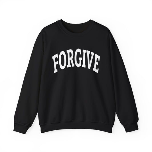 FREELY FORGIVE Collegiate Style Sweathirt | Faith-Based Sweatshirt | Christian Streetwear | Inspirational Gift