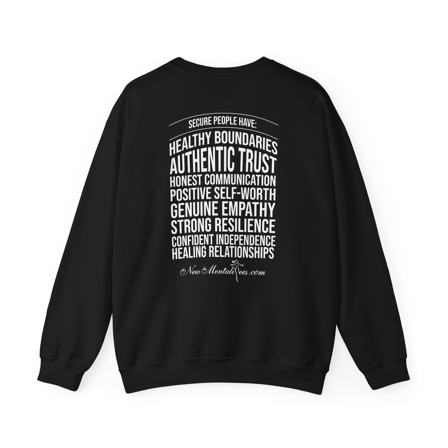 Secure White Design Unisex Sweatshirt - Confidence You Can Feel & Faith You Can Wear