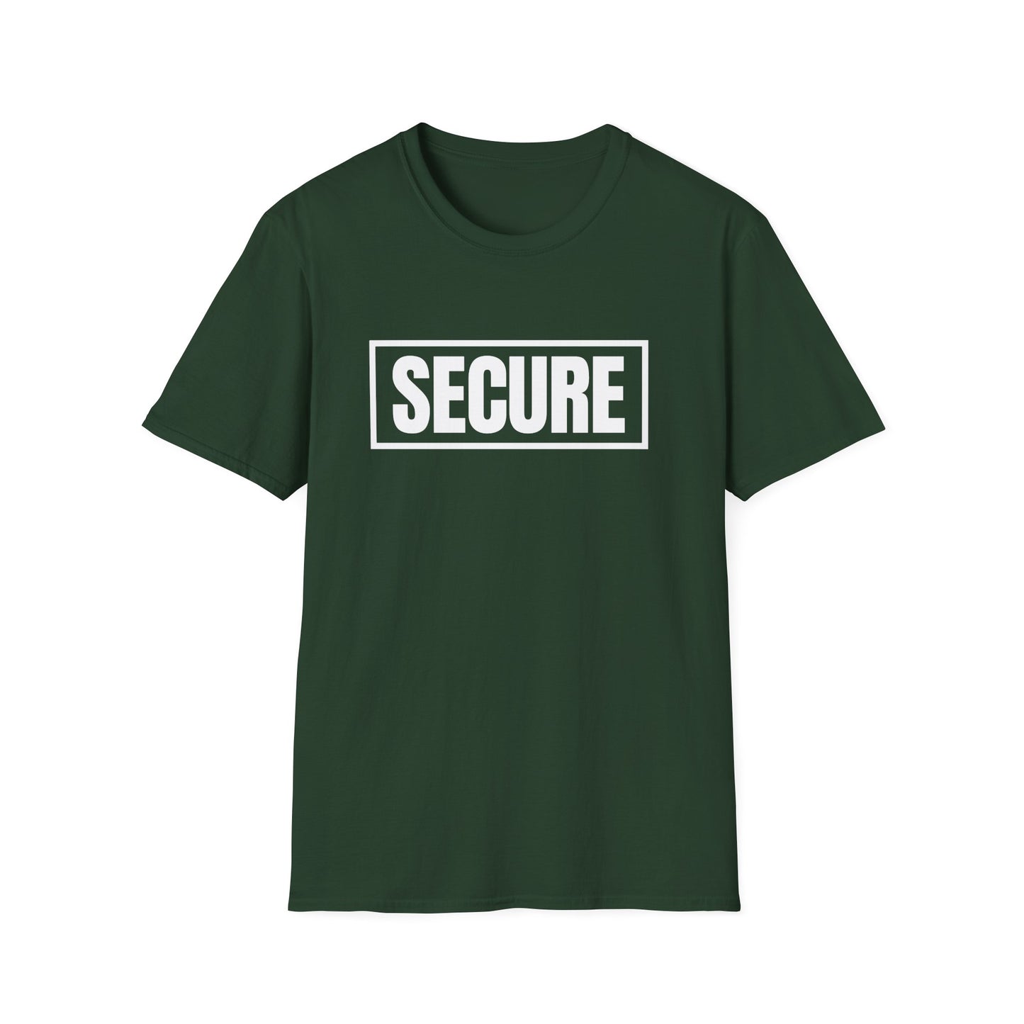 Secure White Design Unisex T-Shirt - Confidence You Can Feel & Faith You Can Wear