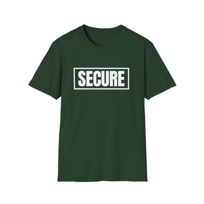 Secure White Design Unisex T-Shirt - Confidence You Can Feel & Faith You Can Wear