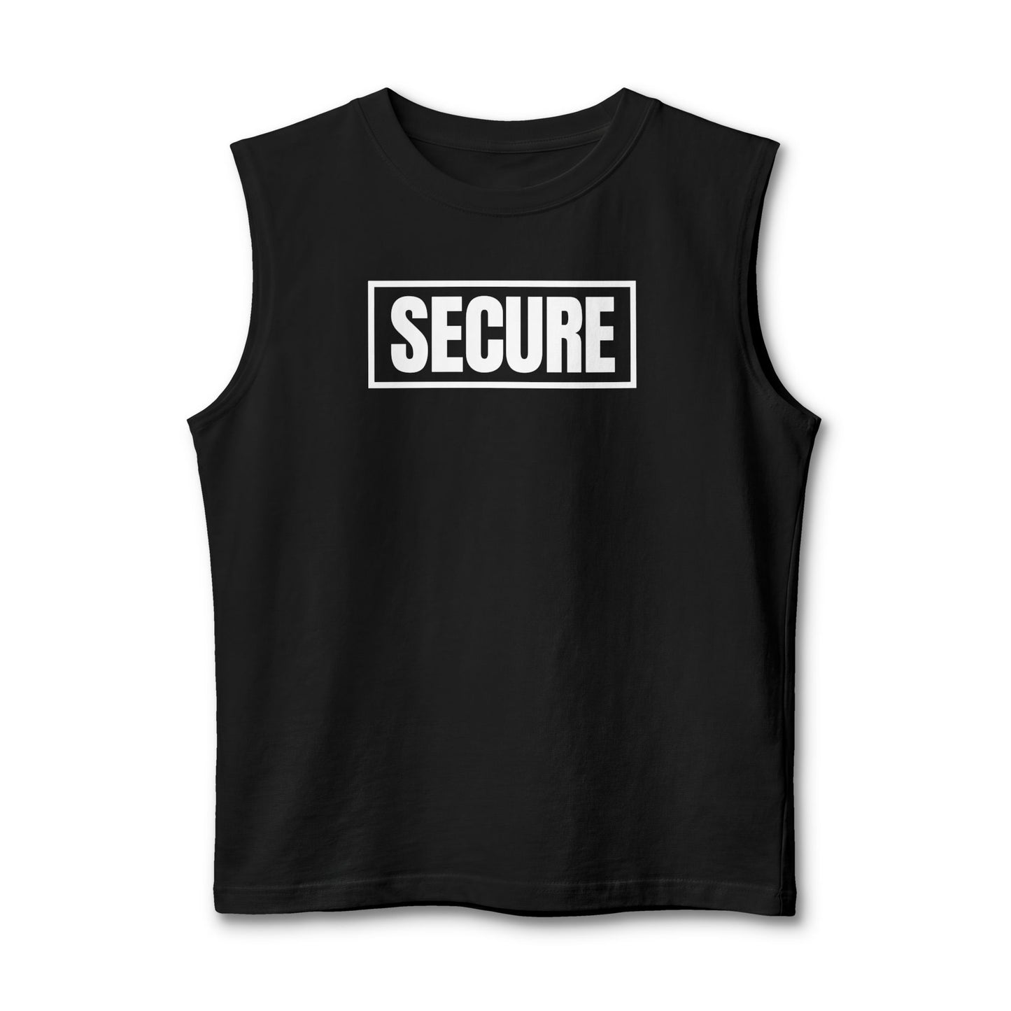 Secure Men's Tank Top – White Design - Inspirational Confidence Tank | Inner Healing Inspired Mindset Apparel | Strength, Leadership & Self-Worth