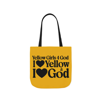 Yellow Girls 4 God Tote Bag - You Are Cheerful, Successful, Inventive, Communicators, Adventurous, Intelligent, and Resilient!