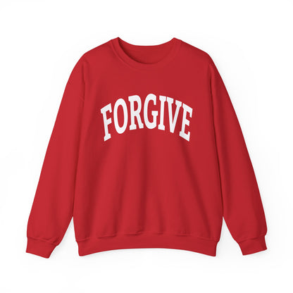 FREELY FORGIVE Collegiate Style Sweathirt | Faith-Based Sweatshirt | Christian Streetwear | Inspirational Gift