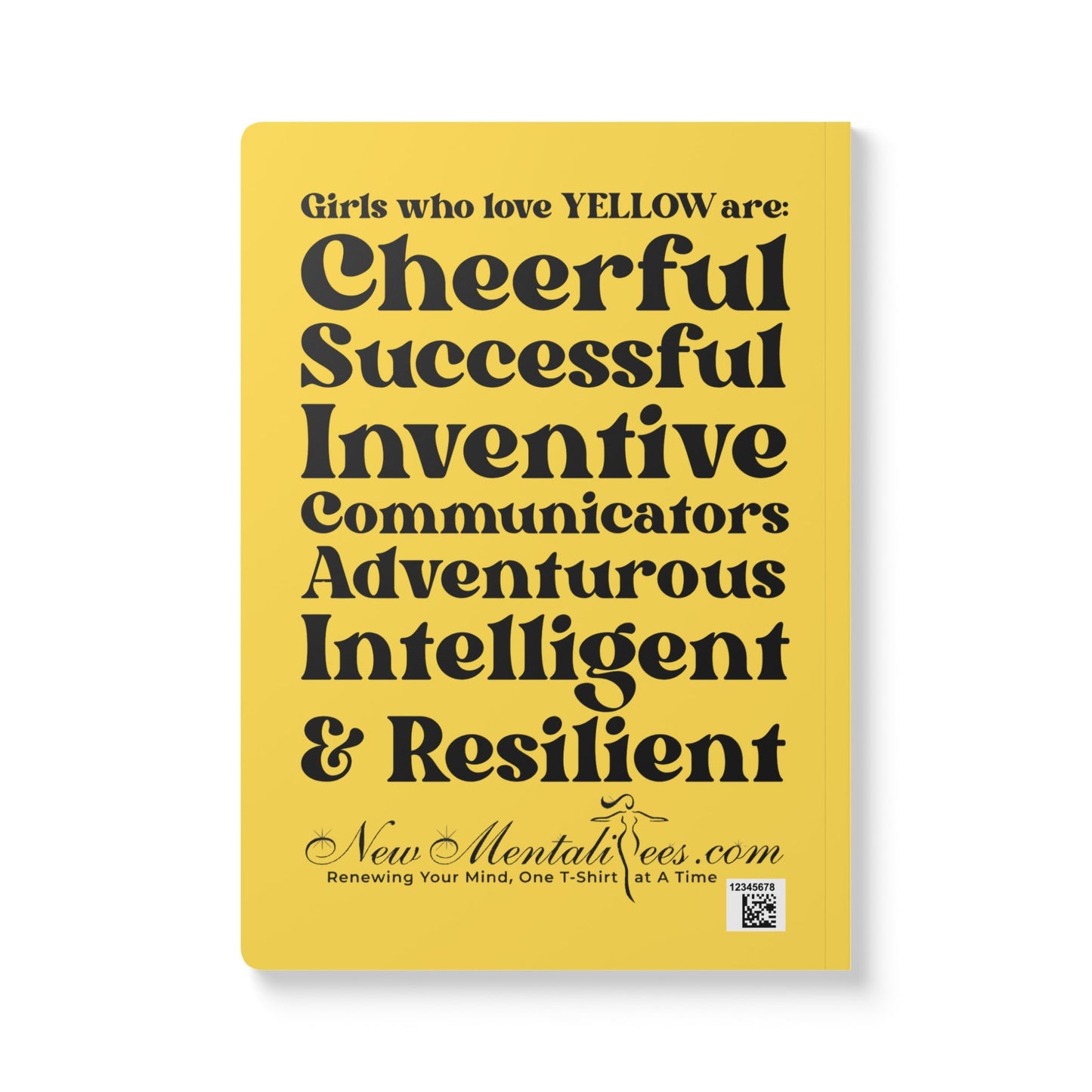 Yellow Girl 4 Life Softcover Journal – Double-Sided Inspirational Journal | 100 or 200 Pages | Notebook for Girls & Women Who Love Yellow