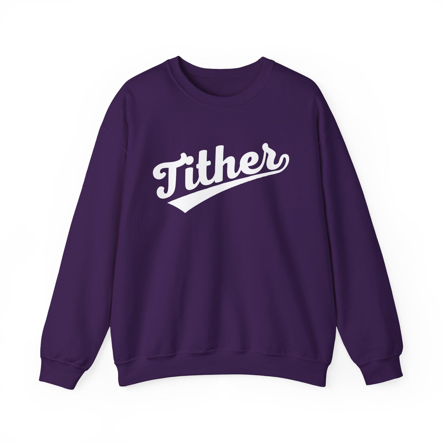Home Run Tither Sweatshirt | Baseball Script Crewneck | Inspirational Giving Sweatshirt | Motivational Unisex Sweatshirt