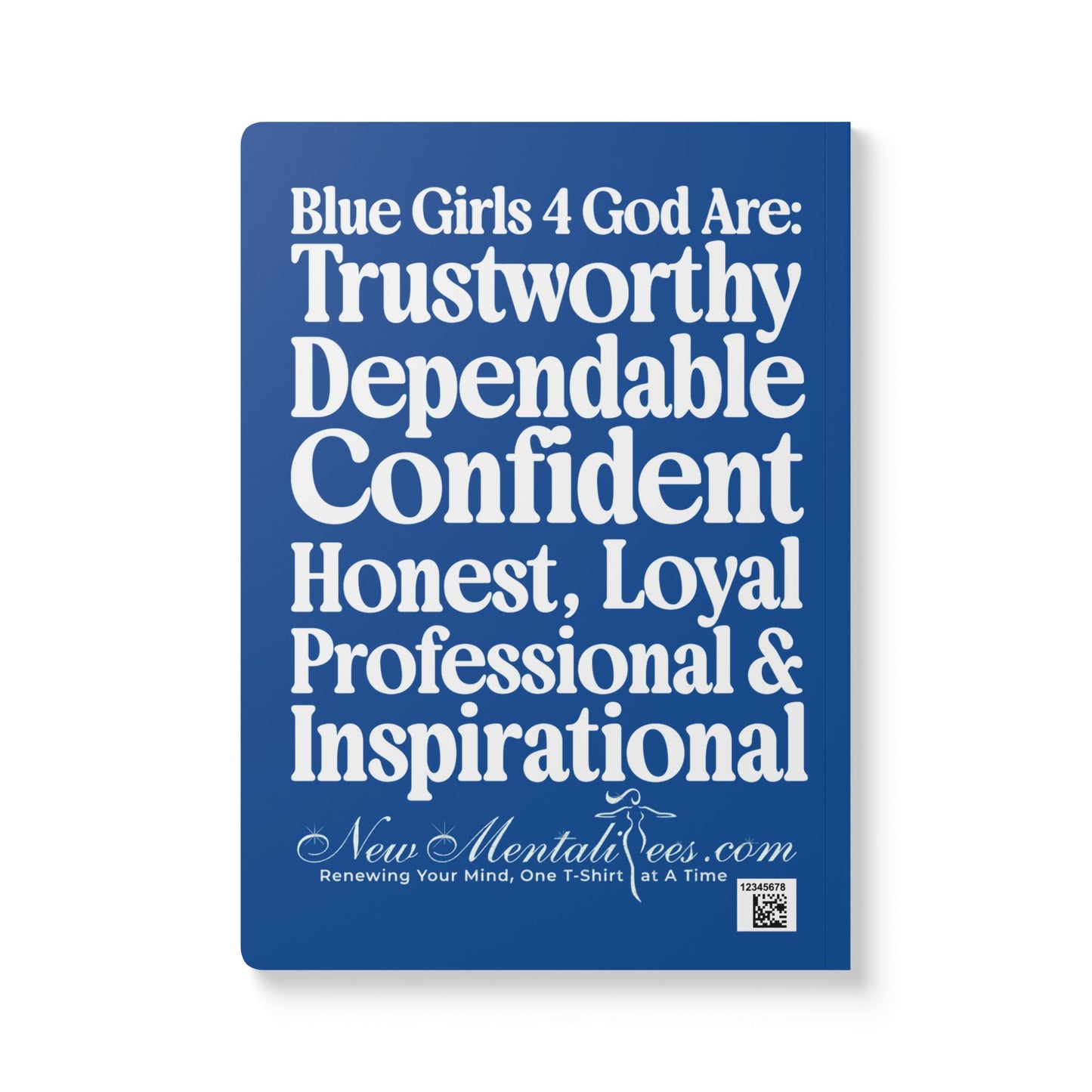 Blue Girls 4 God Softcover Journal – Double-Sided Inspirational Faith Journal | 100 or 200 Pages | Notebook for Girls & Women Who Love God