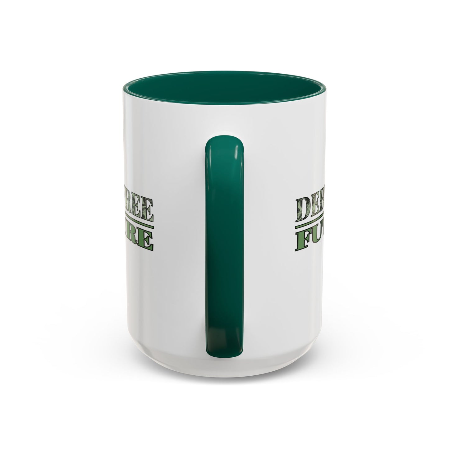 Debt Free Future Mug - More Money Motivation Coffee Cup - Pink, Black, Green