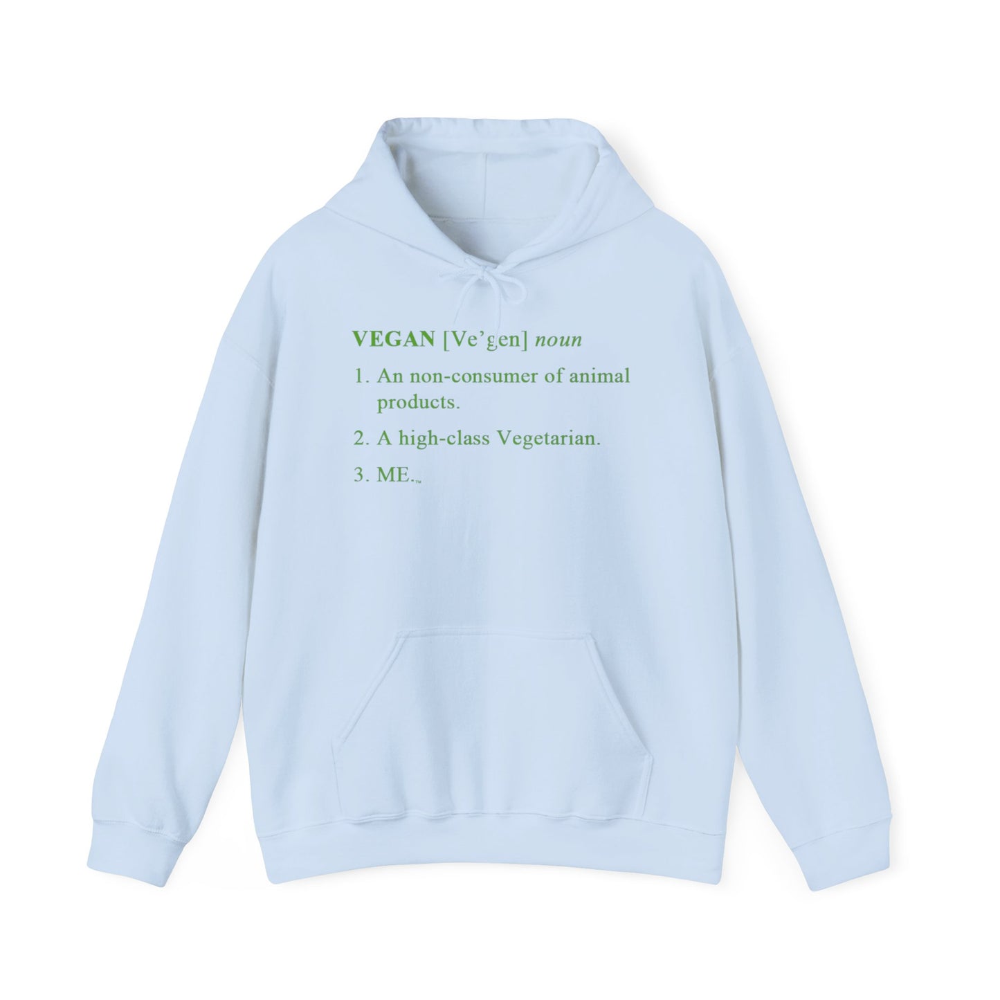 Vegan Definition Unisex Hoodie -  Funny & Bold Plant-Based Statement Apparel