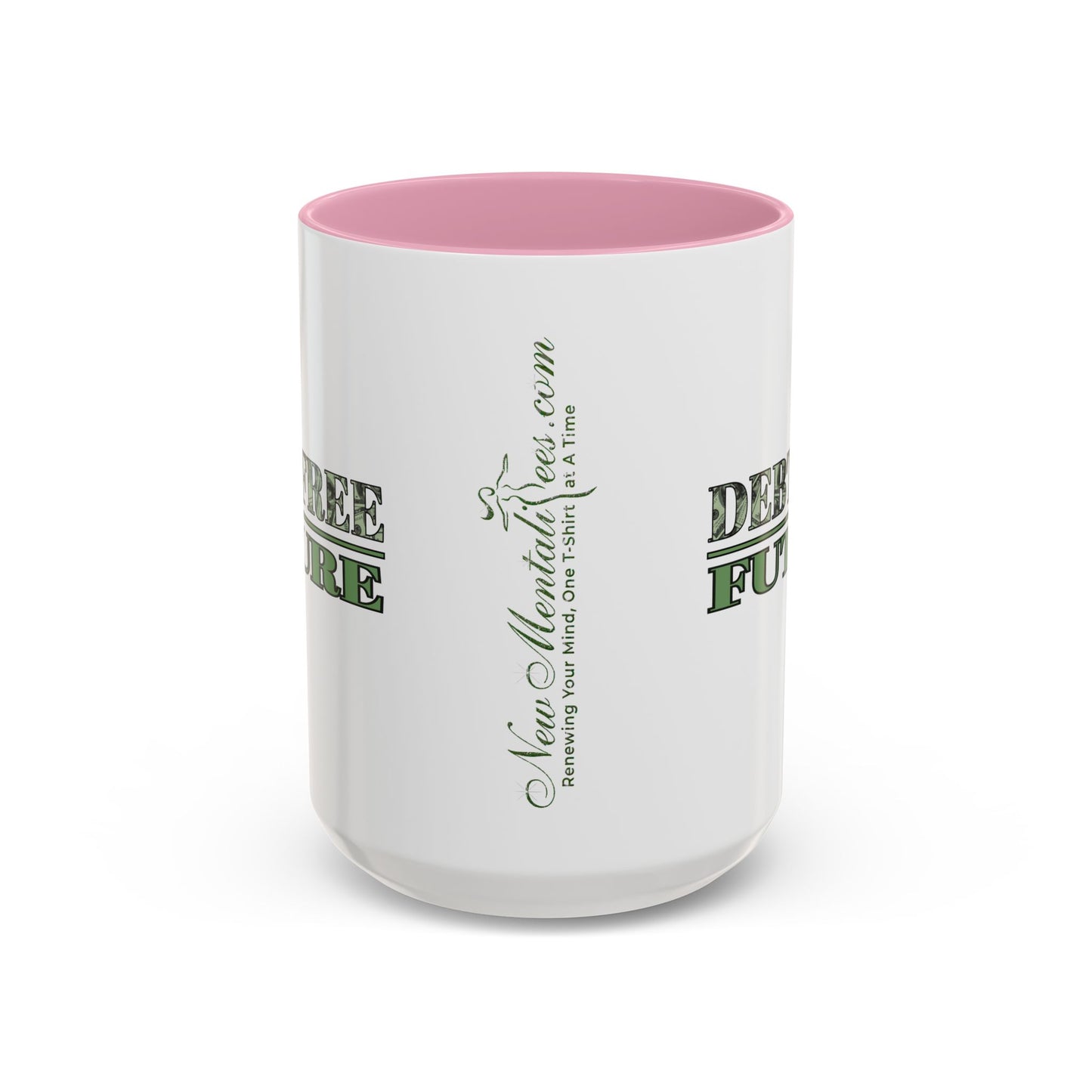 Debt Free Future Mug - More Money Motivation Coffee Cup - Pink, Black, Green