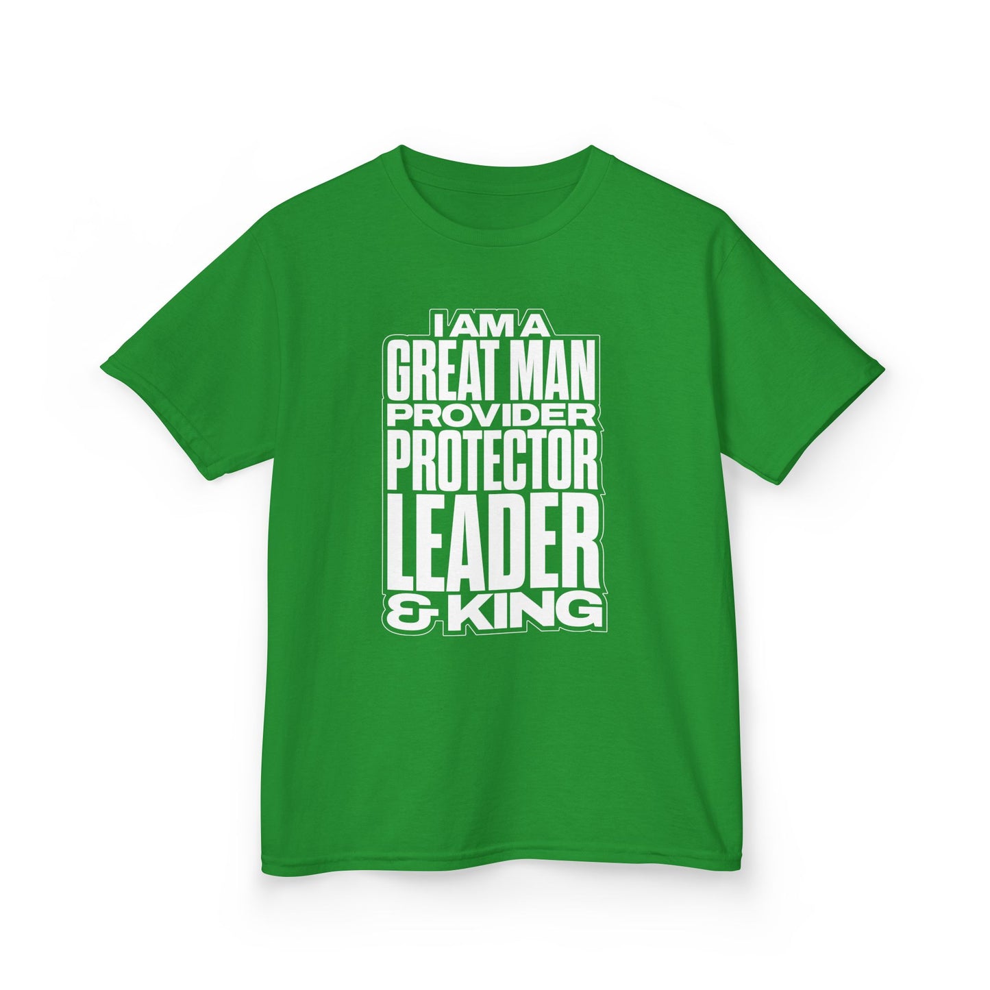 I Am A Great Man Youth T-Shirt - For Kings, Protectors & Leaders in the Making
