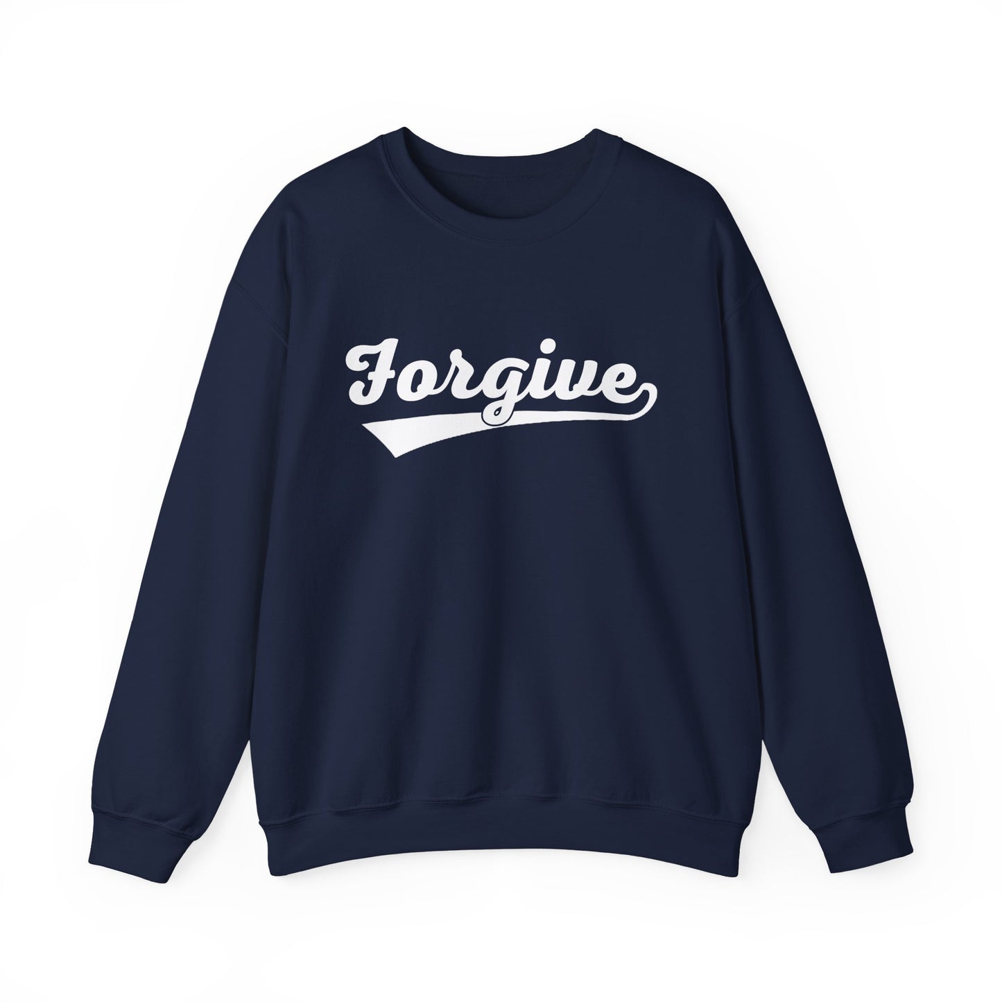 HomeRun Forgive Sweatshirt | Baseball Script Crewneck | Inspirational Graphic Sweatshirt | Motivational Unisex Sweatshirt