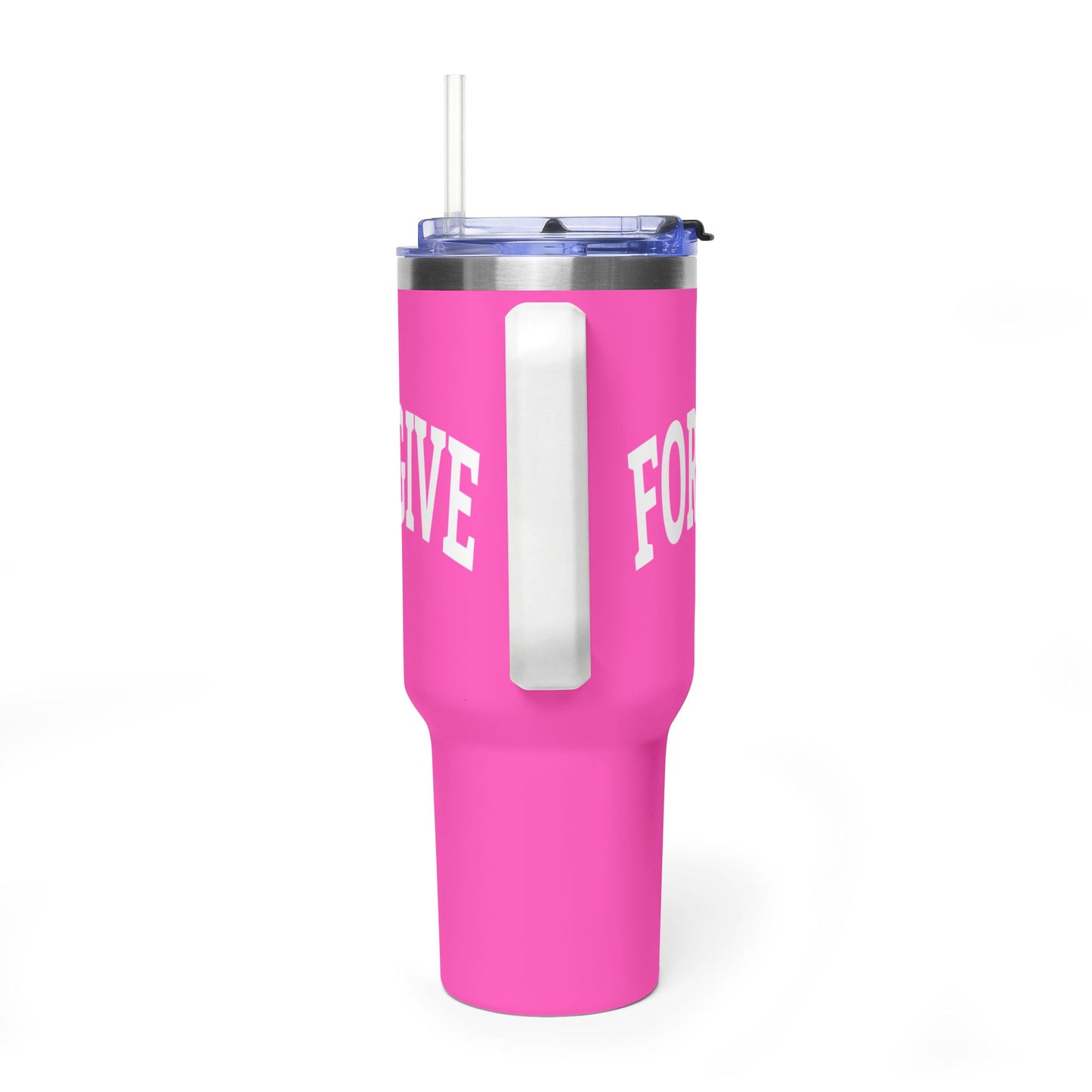FREELY FORGIVE 40oz Tumbler | Faith-Based Insulated Cup | Christian Gift | Inspirational Drinkware | Collegiate Style Design