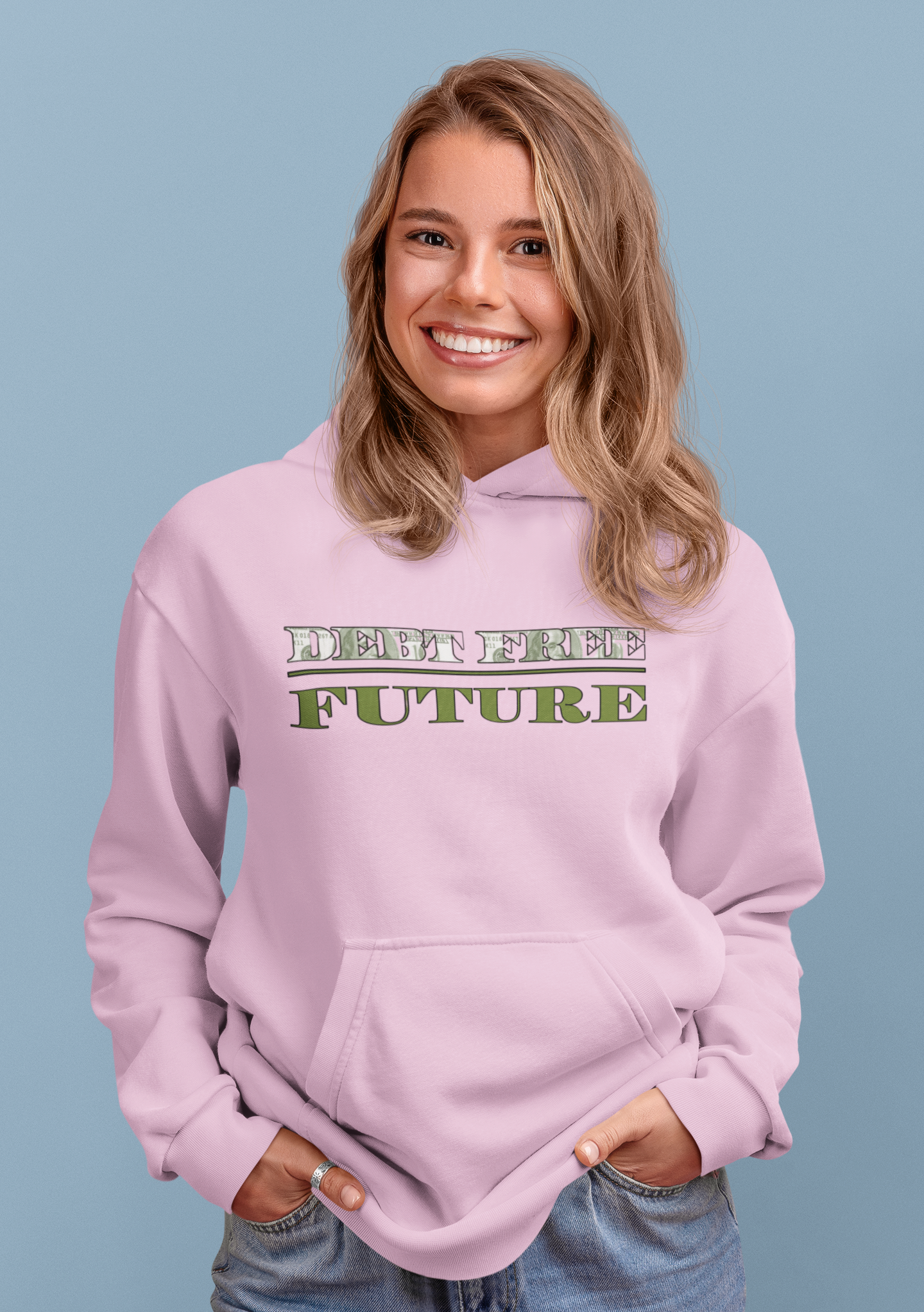 Debt Free Future Unisex Hoodie - Faith, Financial Freedom Affirmation & Abundance Apparel