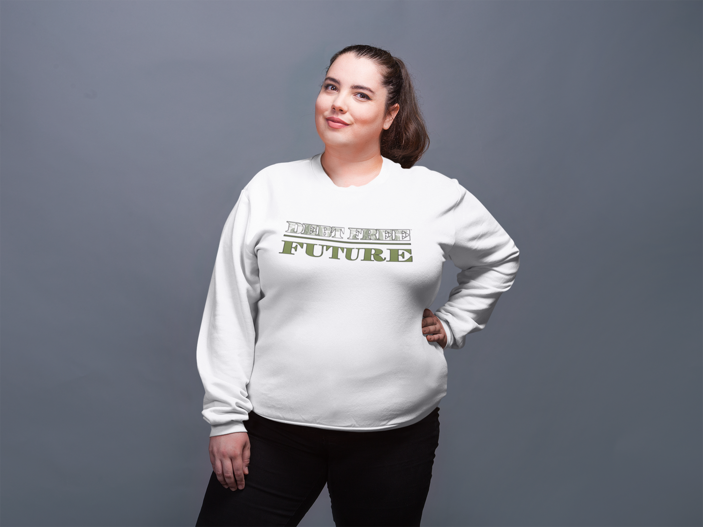 Debt Free Future Unisex Sweatshirt - Faith, Financial Freedom Affirmation & Abundance Pullover