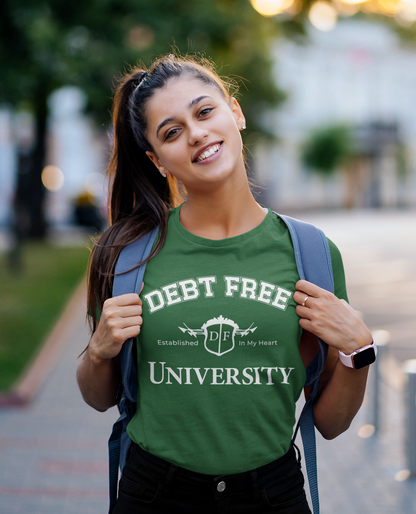 Debt Free University Enrollment Unisex T-Shirt