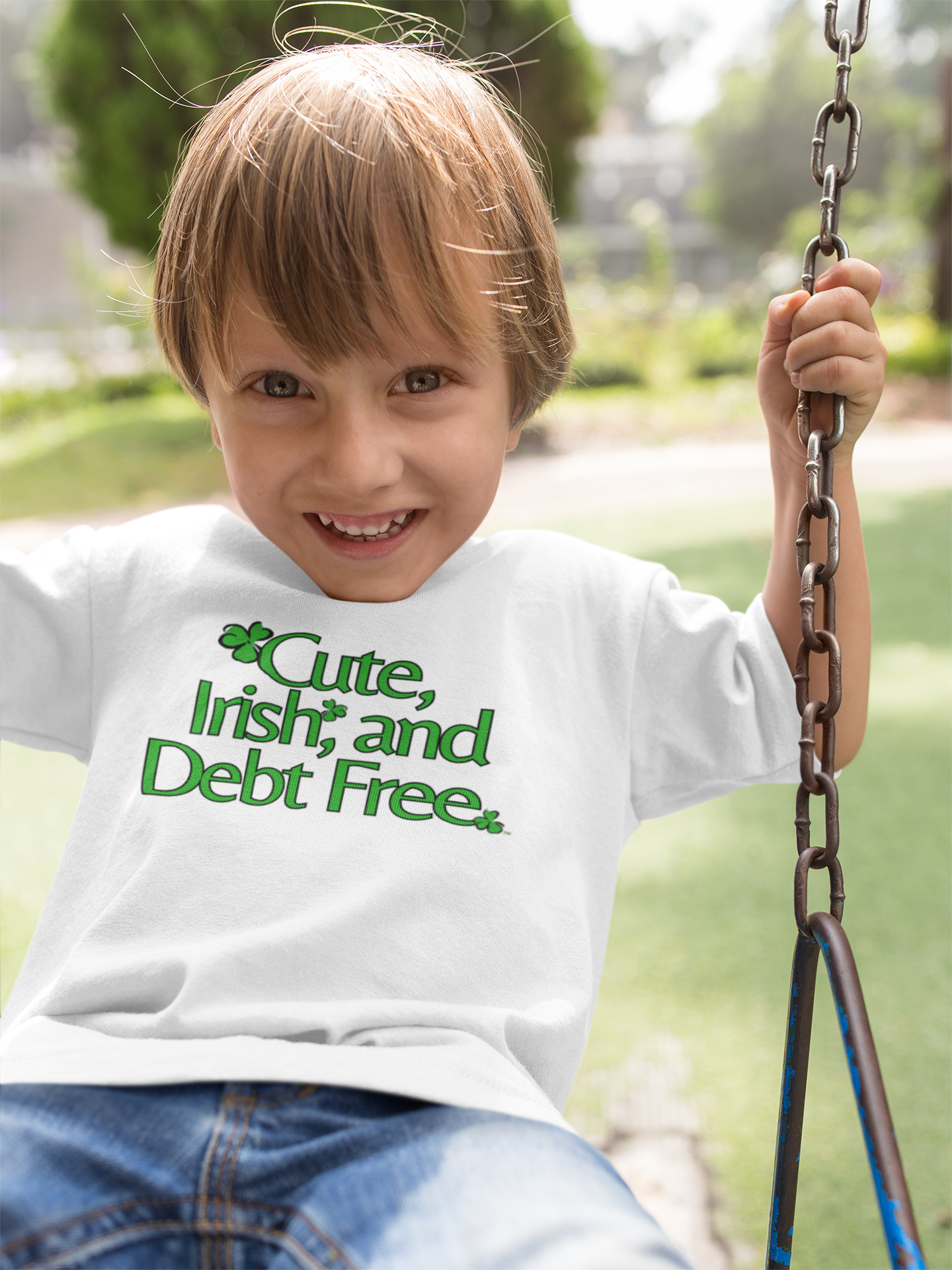 Cute, Irish & Debt Free Toddler Tee with Purpose! Perfect for St. Patrick's Day!