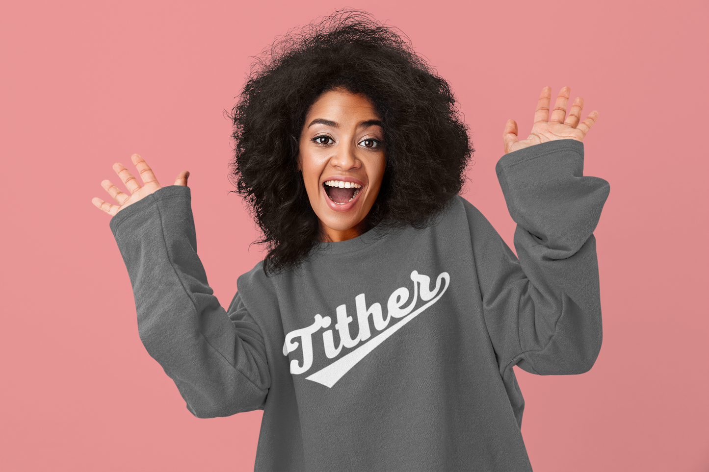 Home Run Tither Sweatshirt | Baseball Script Crewneck | Inspirational Giving Sweatshirt | Motivational Unisex Sweatshirt