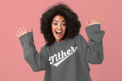 Home Run Tither Sweatshirt | Baseball Script Crewneck | Inspirational Giving Sweatshirt | Motivational Unisex Sweatshirt