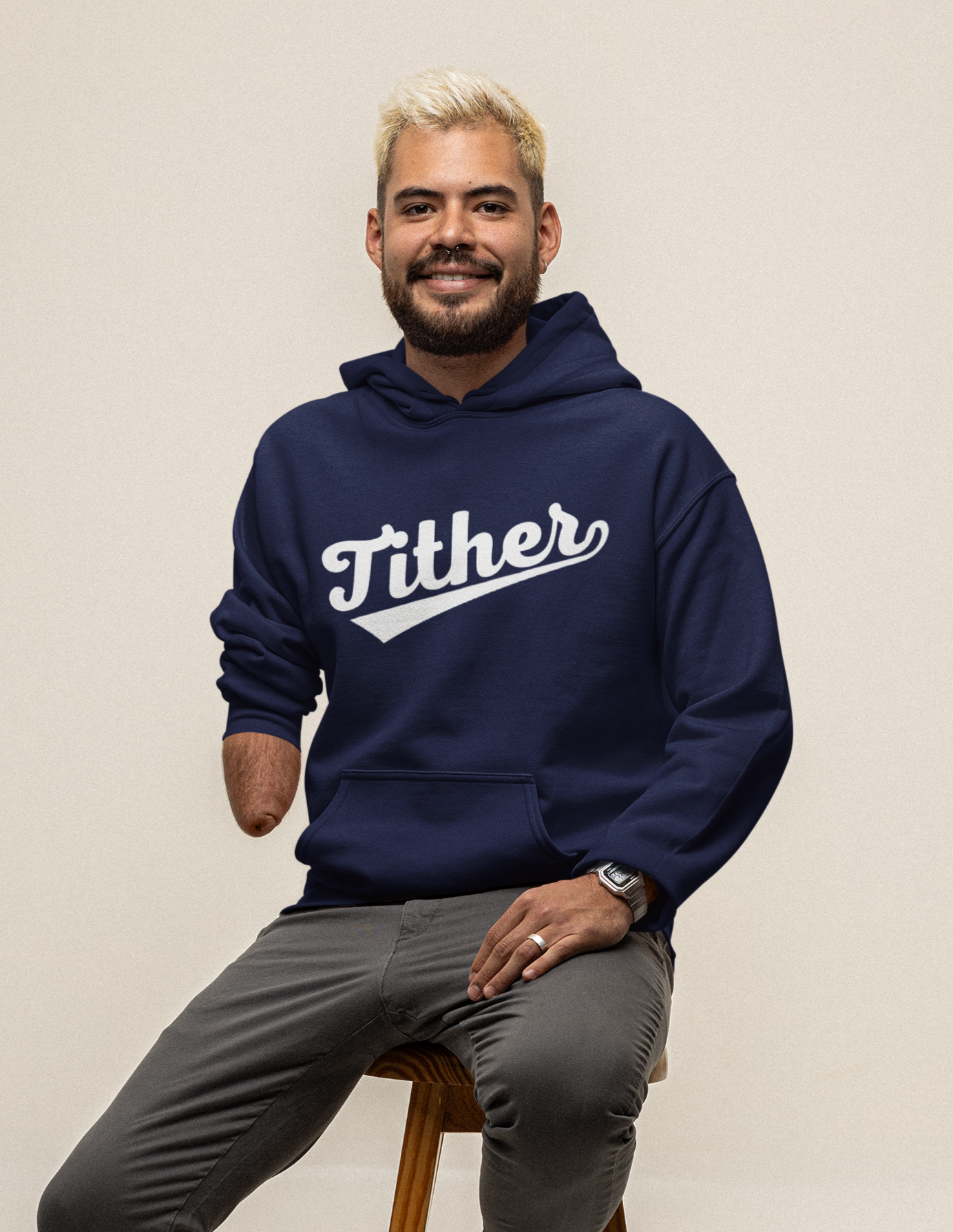 Home Run Tither Hoodie | Baseball Script Hoodie | Inspirational Giving Hoodie | Positive Lifestyle Pullover | Motivational Unisex Hoodie