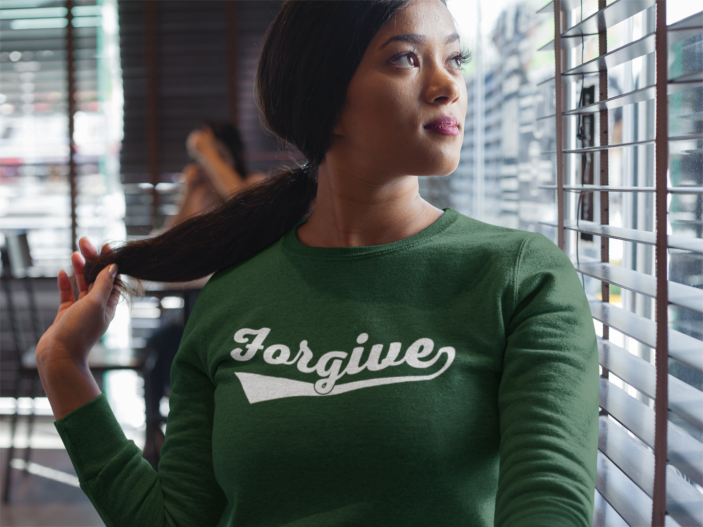HomeRun Forgive Sweatshirt | Baseball Script Crewneck | Inspirational Graphic Sweatshirt | Motivational Unisex Sweatshirt