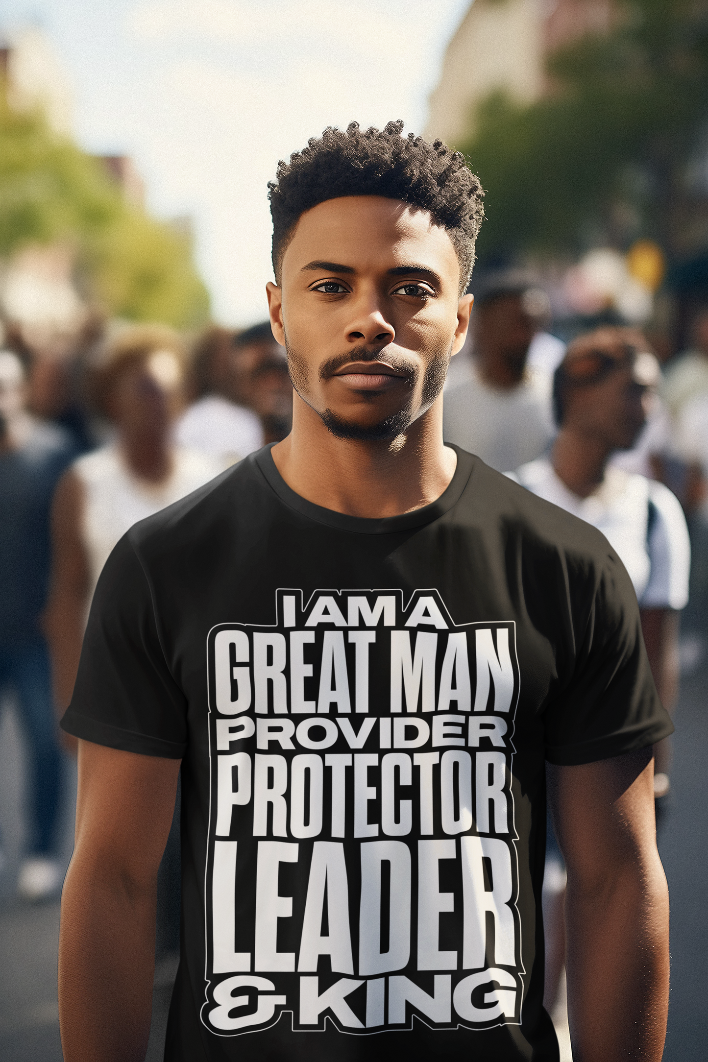 I Am A Great Man Adult T-Shirt - For Kings, Protectors & Leaders