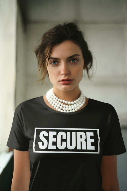 Secure White Design Unisex T-Shirt - Confidence You Can Feel & Faith You Can Wear