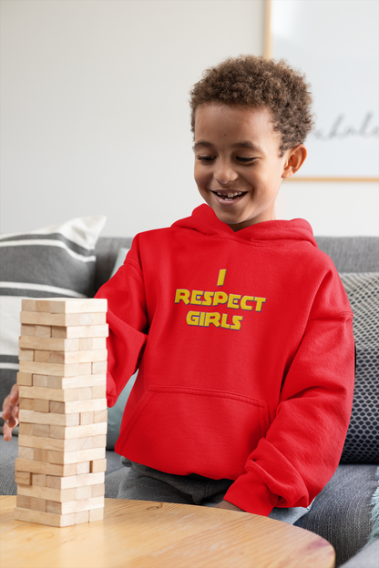 I Respect Girls Youth Hoodie - Real Young King Energy
