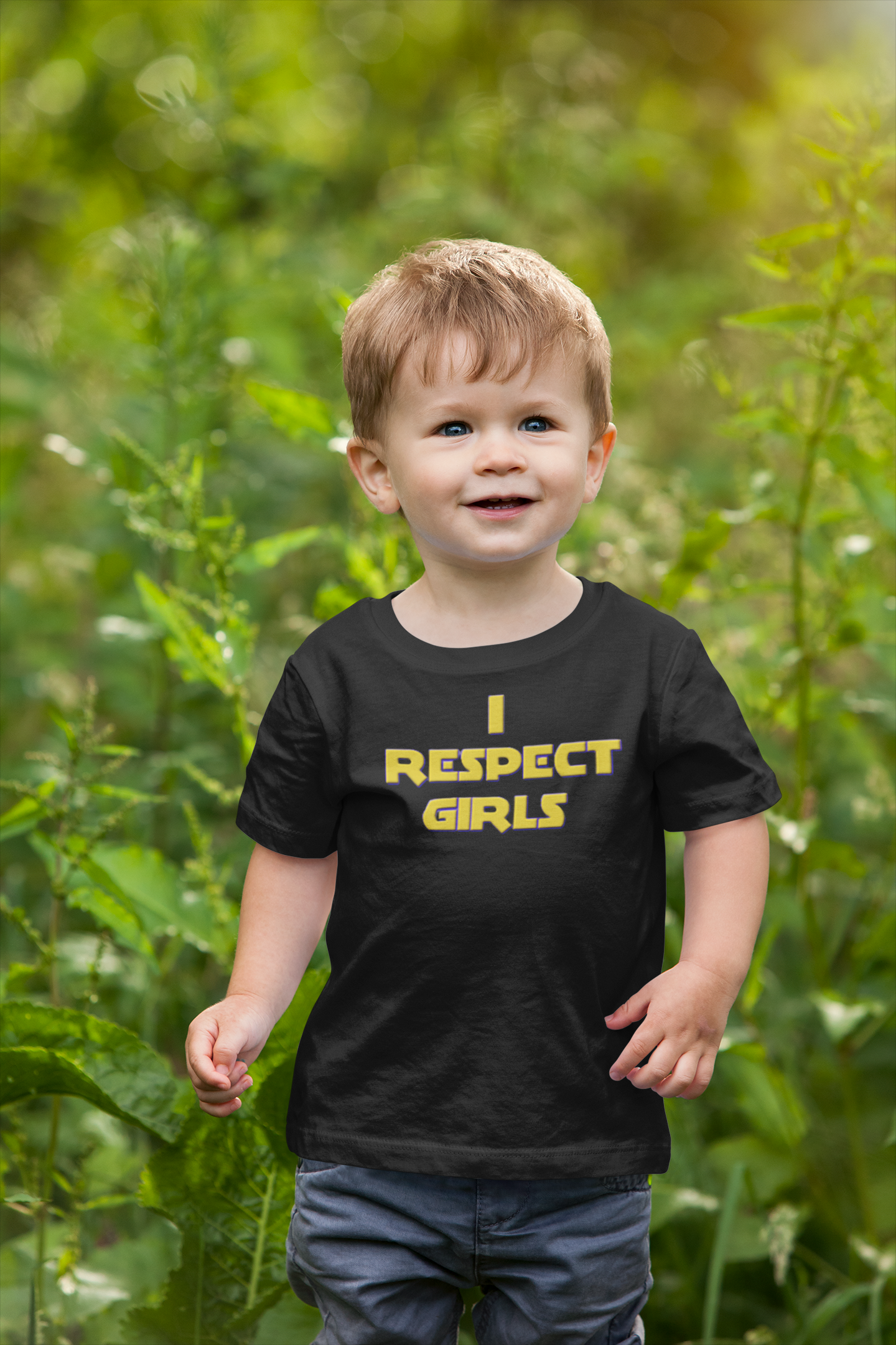 I Respect Girls Toddler T-Shirt - Little Gentleman Energy