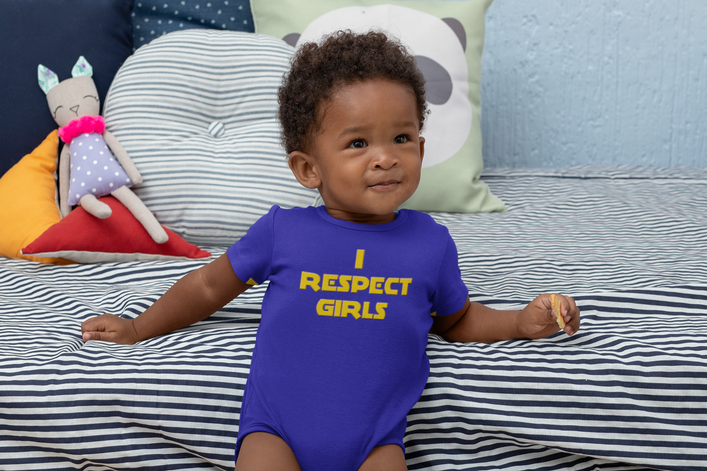 I Respect Girls - Positive Values Baby Onesie
