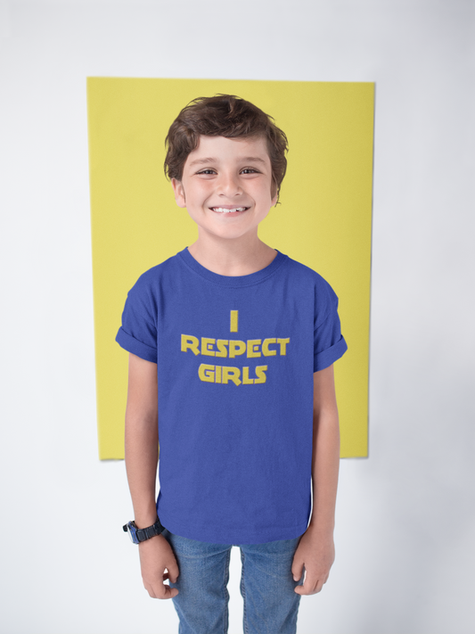 I Respect Girls Youth T-Shirt - Real Young King Energy