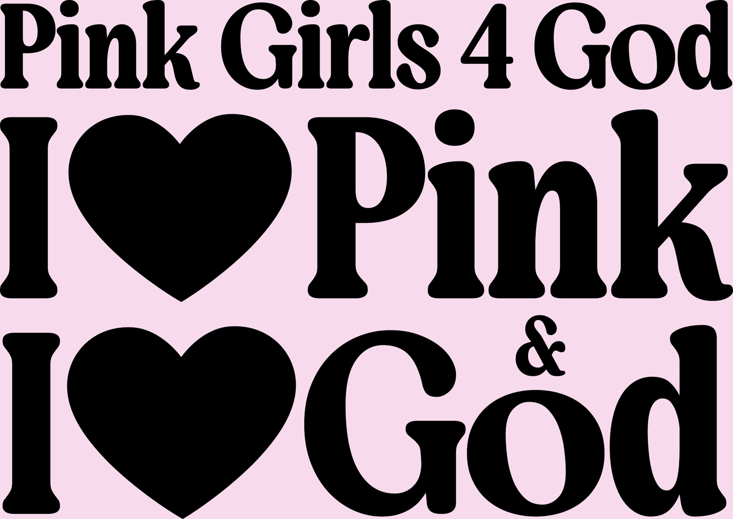 Pink Girls 4 God Adult Hoodie -  You are Positive, Polite, Charming, Optimistic, Compassionate, Affectionate, and Kind!