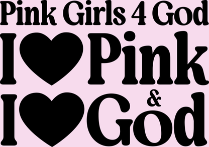 Pink Girls 4 God Adult Hoodie -  You are Positive, Polite, Charming, Optimistic, Compassionate, Affectionate, and Kind!