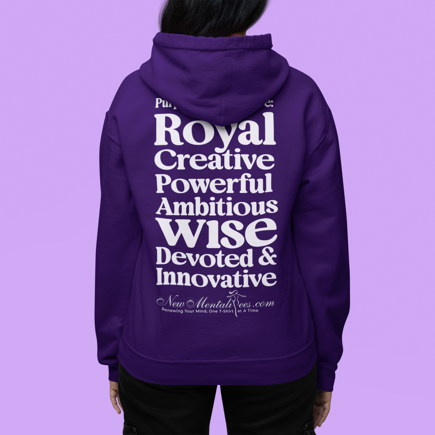 Purple Girls 4 God Youth Hoodie - You Are Royal, Creative, Powerful, Ambitious, Wise, Devoted, and Innovative!