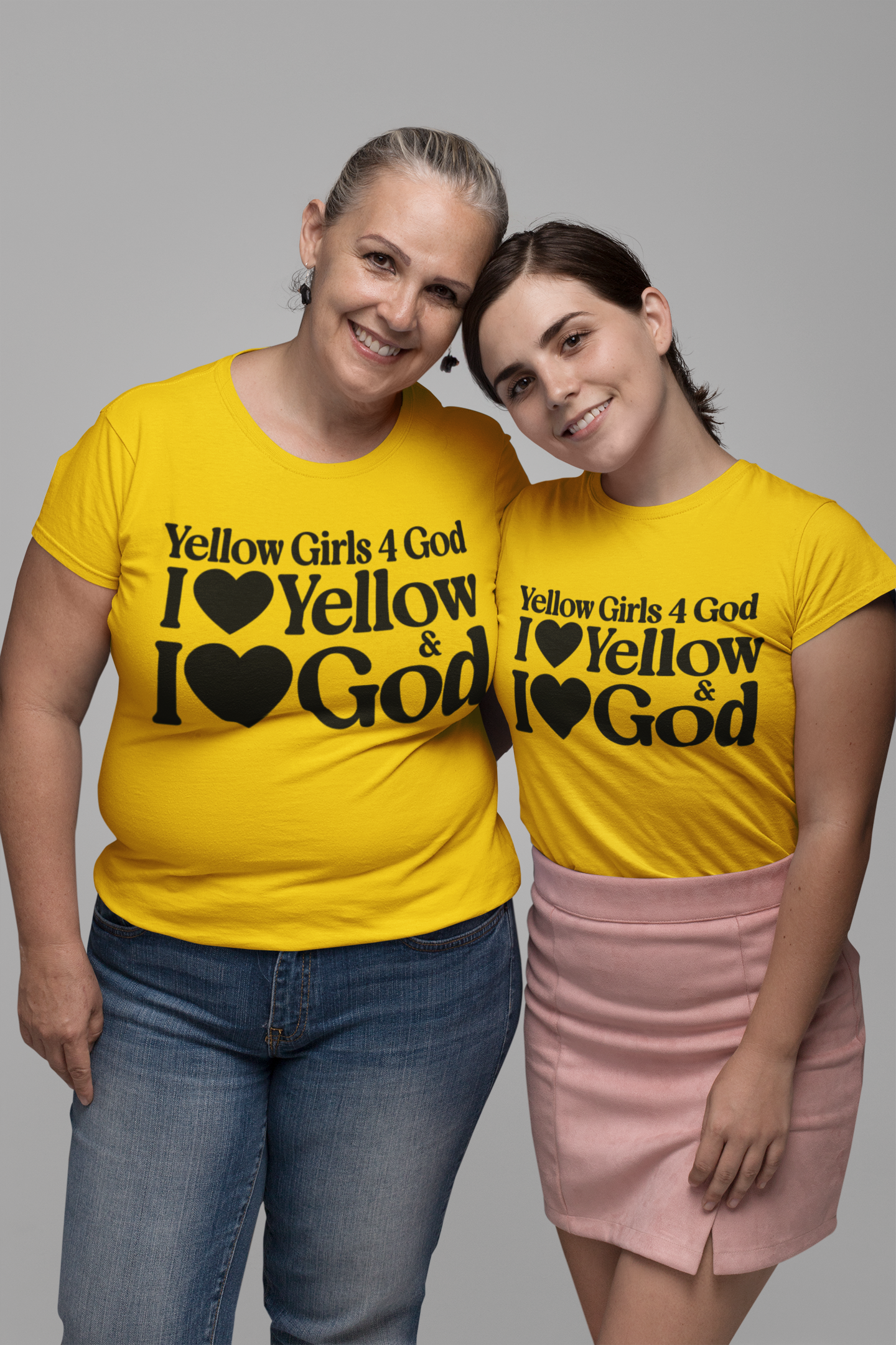Yellow Girls 4 God Adult T-shirt - You Are Cheerful, Successful, Inventive, Communicators, Adventurous, Intelligent, and Resilient!