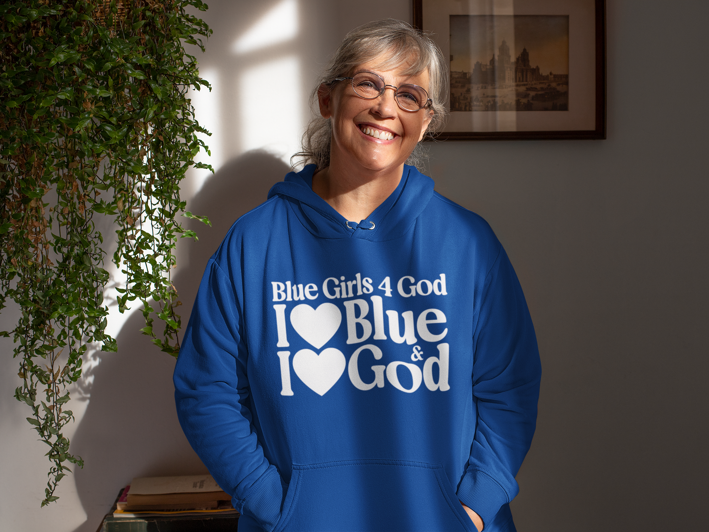 Blue Girls 4 God Adult Hoodie - You Are Trustworthy, Dependable, Confident, Honest, Loyal, Professional, and Inspirational!