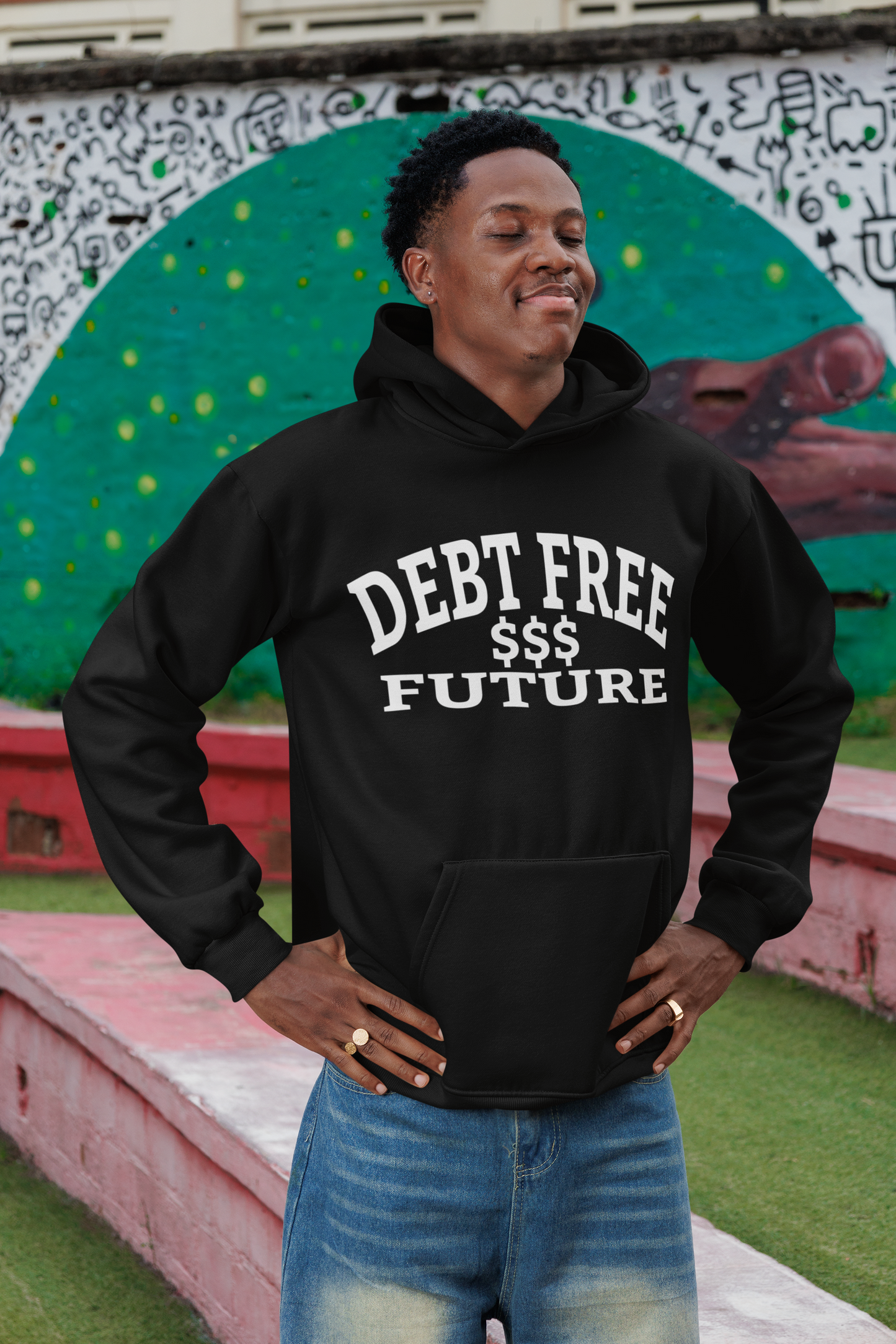 My Bold Bright Debt Free Future – Financial Freedom Affirmation Unisex Hoodie