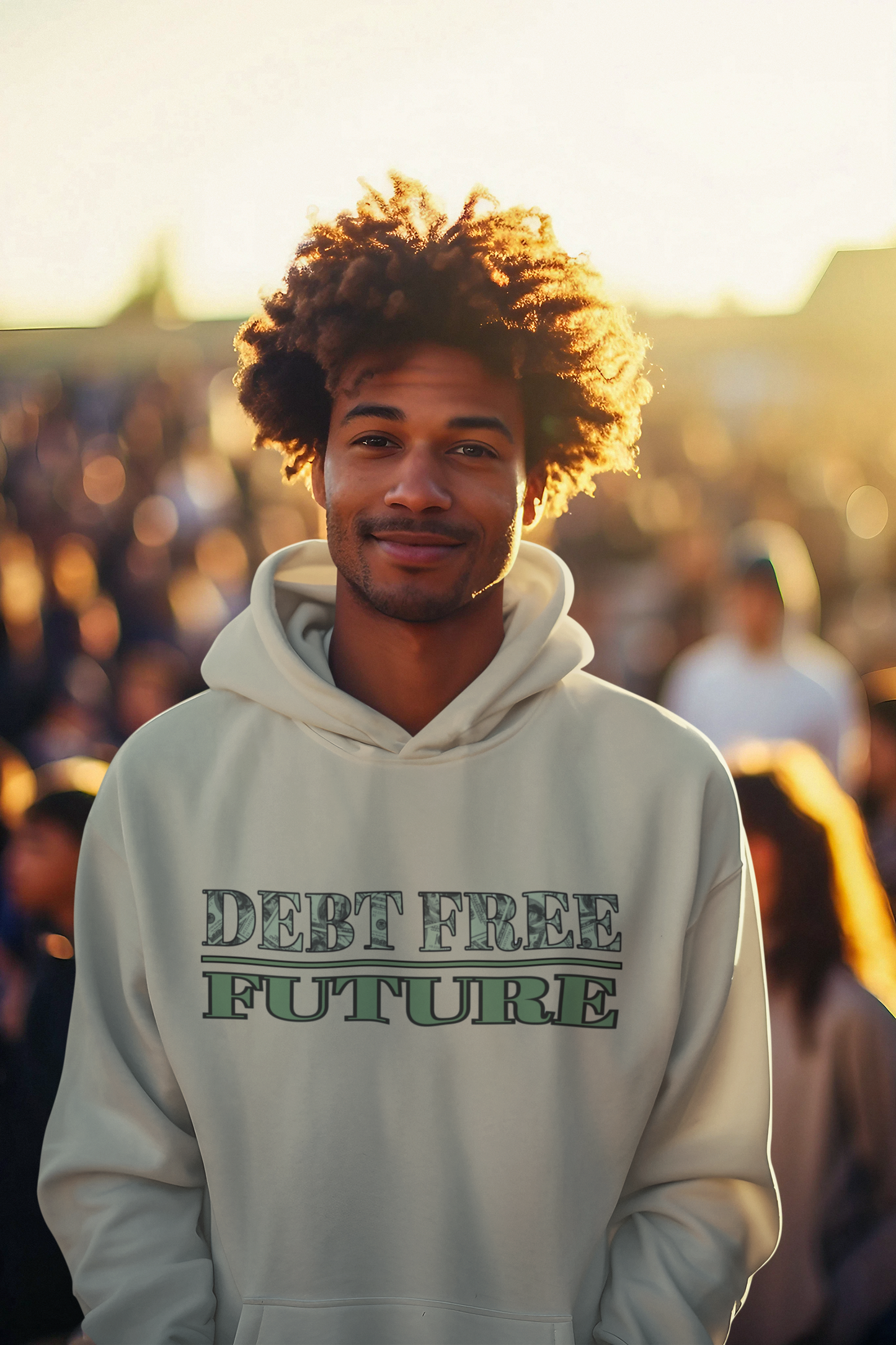 Debt Free Future Unisex Hoodie - Faith, Financial Freedom Affirmation & Abundance Apparel