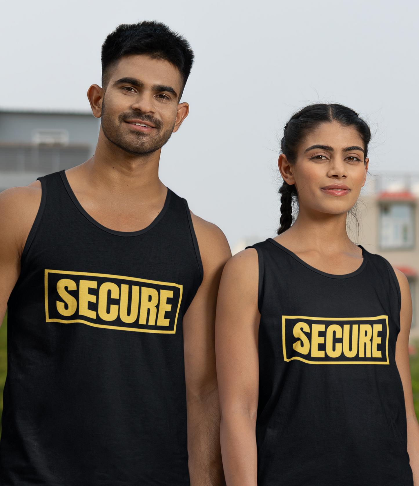 Secure Unisex Tank Top – Yellow Design - Inspirational Confidence Tank | Positive Mindset Apparel | Inner Healing Inspired Graphic Tank for Men & Women