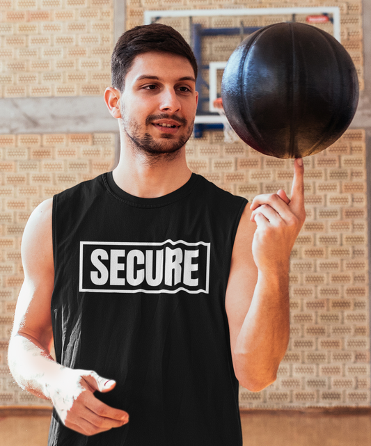 Secure Men's Tank Top – White Design - Inspirational Confidence Tank | Inner Healing Inspired Mindset Apparel | Strength, Leadership & Self-Worth