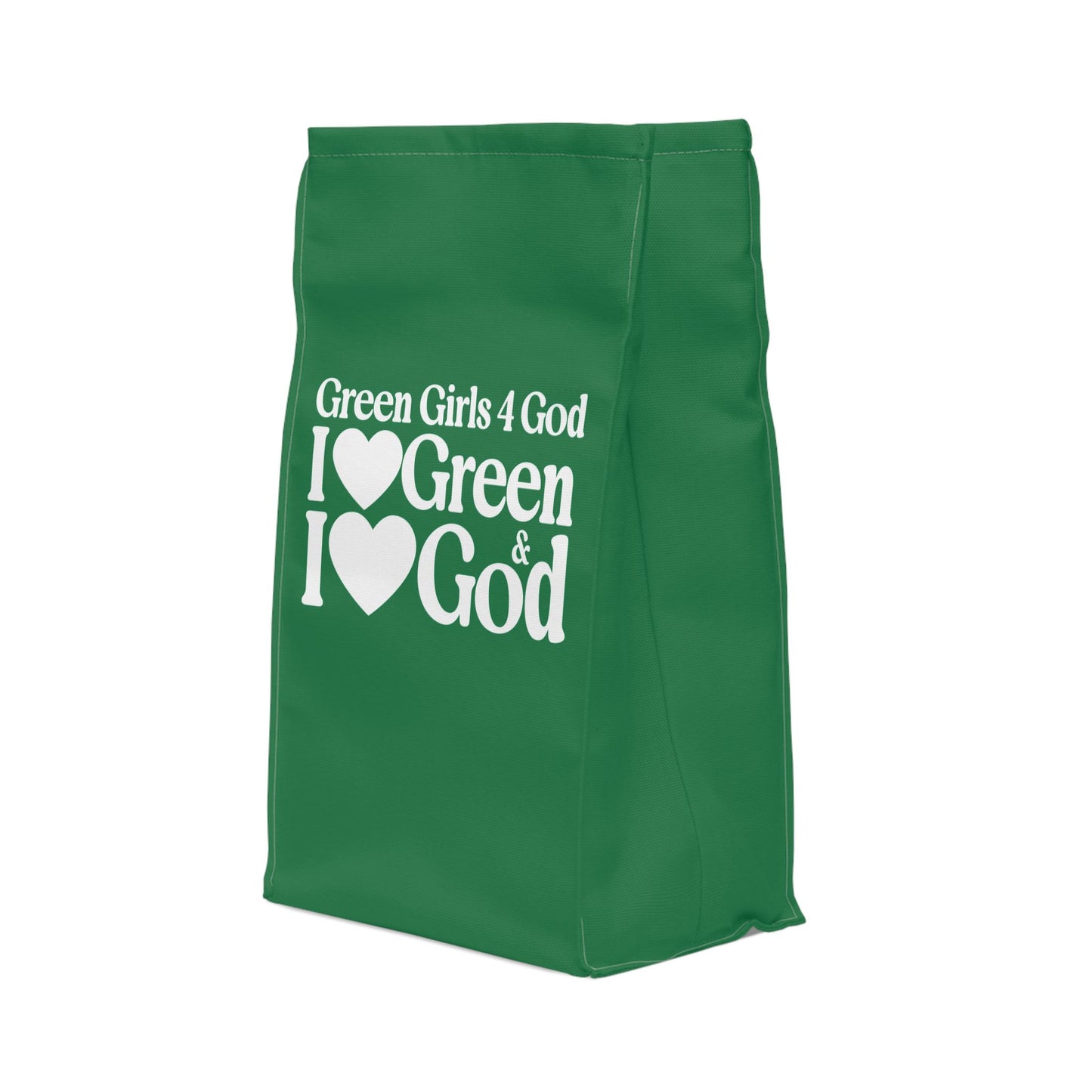 💚 Green Girls 4 God Lunch Tote – Double-Sided Inspirational Faith Lunch Bag | Insulated Lunch Bag | Gift for Girls & Women