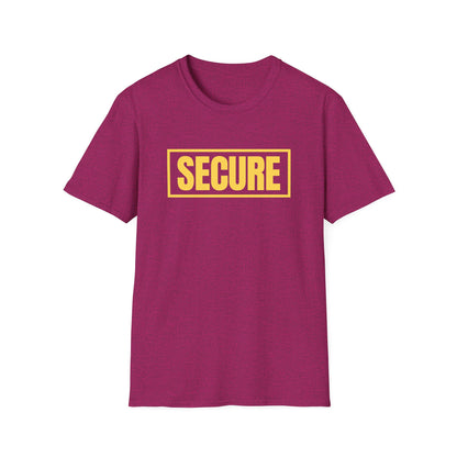 Secure Yellow Design Unisex T-Shirt - Confidence You Can Feel & Faith You Can Wear