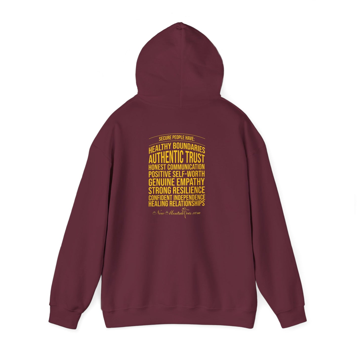 Secure Yellow Design Unisex Hoodie - Confidence You Can Feel & Faith You Can Wear