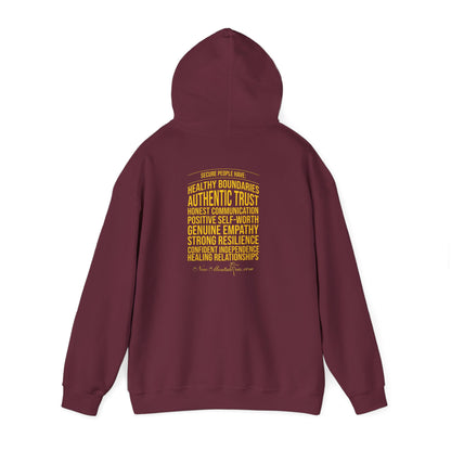 Secure Yellow Design Unisex Hoodie - Confidence You Can Feel & Faith You Can Wear